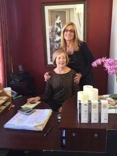 Aesthetician, Deborah with the incredible front desk Nevada