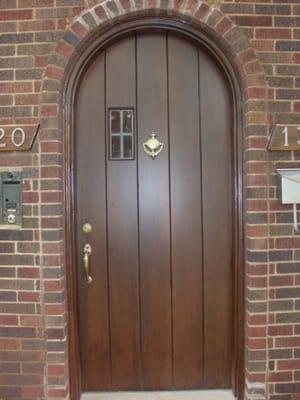 Roundtop door after restoration