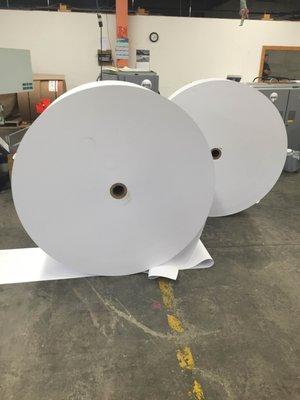 Now THIS is a roll of paper! Known as a web in the printing industry.