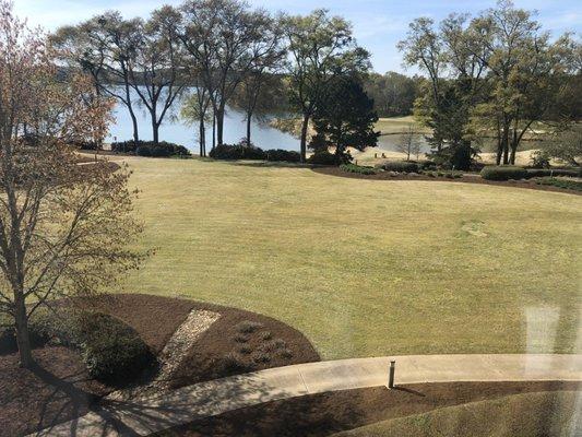 View of lake from our room on 4th floor