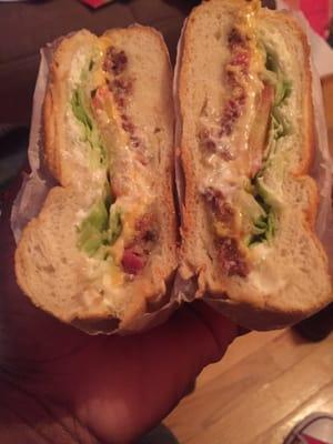 TurkeyBLT w/cheese extra Mayo !!!