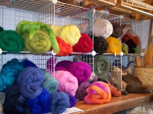 Fibers for spinners and felters.