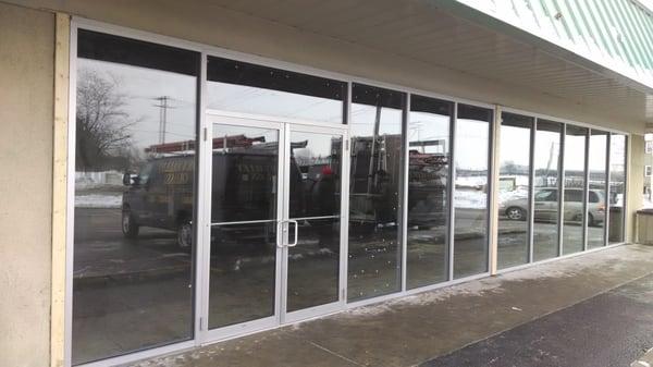 Fox Valley Glass can rebuild old or install new commercial storefronts, including door and hardware repairs.