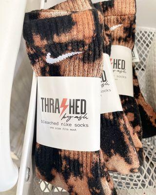 Locally bleached Nike socks!