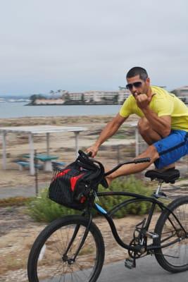 We do yoga on bikes :)