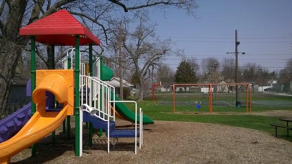 playground area behind the building