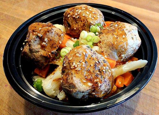 Teriyaki Meatballs Meal Prep Services Salt Lake City