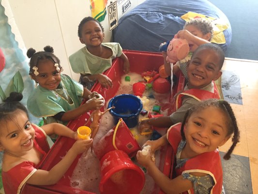 Toddler 2 Class. Sensory and water play activity