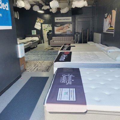 New Look and Updated Inventory! We now have double the showroom size with ample room to try out your mattress