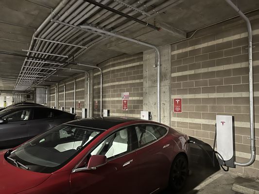 Tesla charging stations