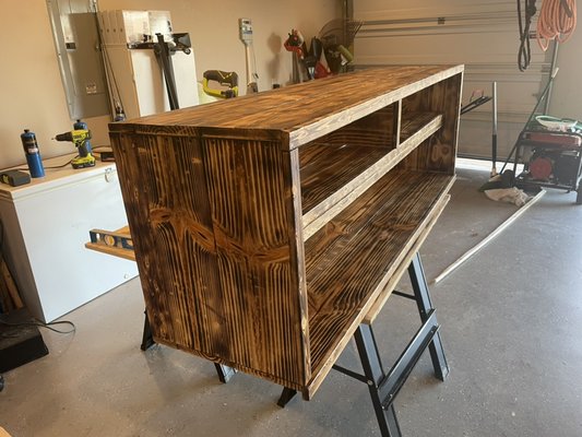 TV stand built for a customer.