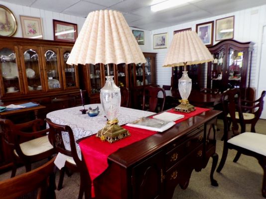 View of some our our dining room furniture-All solid wood!