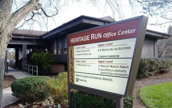 The office is in the Heritage Run Office Center off of S. Atherton in State College.