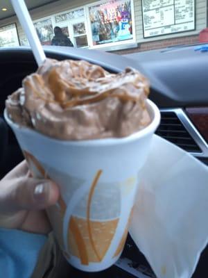 Large blizzard type thing with chocolate ice cream