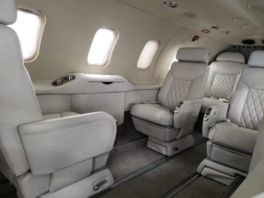 Learjet interior