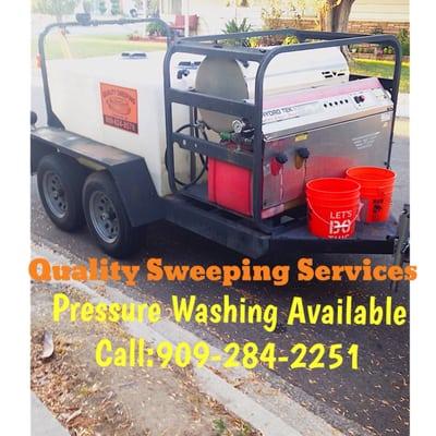 Pressure Washing services available call 909-284-2251