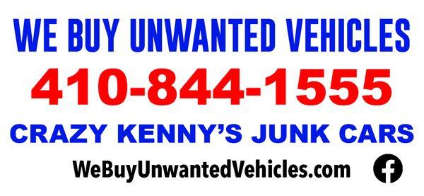 We buy unwanted vehicles.