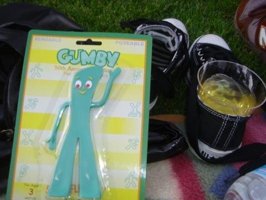 Gumby and wine. What a perfect combination!!