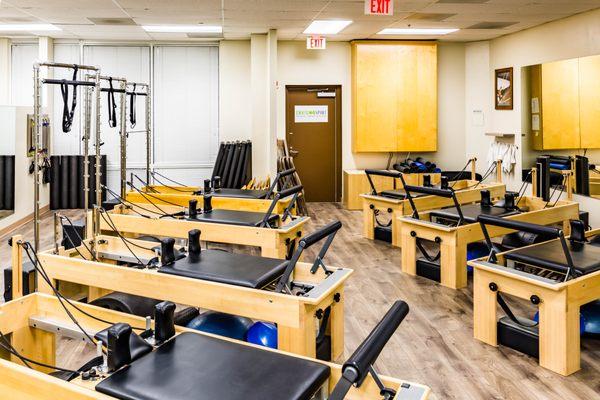 Recently remodeled Pilates studio with all of the latest equipment.