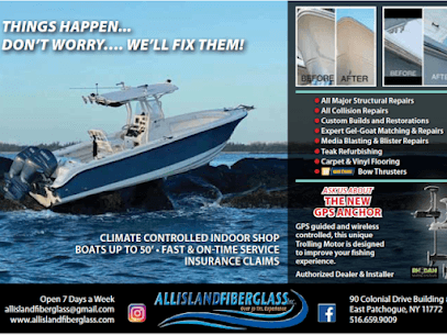 Fiberglass boat repair shop.
All major structural Repairs.
All Collision repairs.
Custom builds and Restorations.
Expert Gel-Coat match