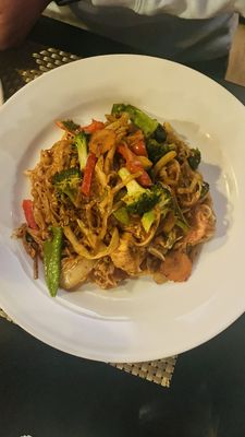 Vegetable Tofu Drunken Noodle