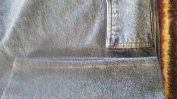 Hemmed Cuff - note the stitching is the same as on the pocket