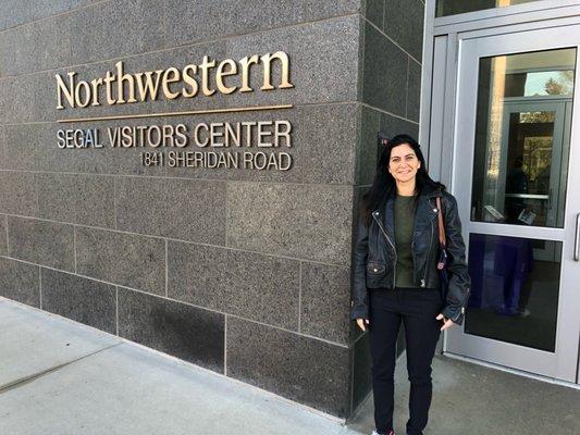 Mandee Heller Adler of International College Counselors visits Northwestern.