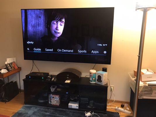 70 inch wall mounted