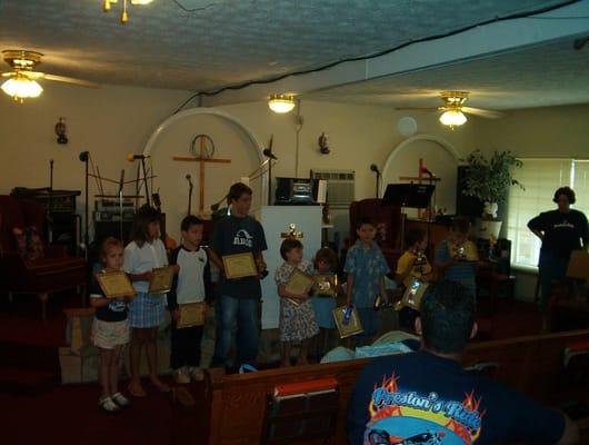 Children Getting Certificates