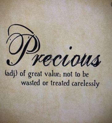 The meaning of Precious for my pumpkins