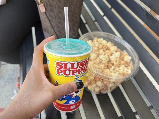 Mermaid slushie + Williamsburg blend popcorn