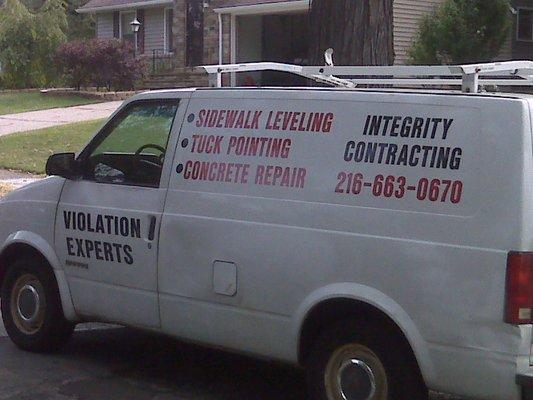 We specialize in Concrete Leveling, Tuckpointing and City & Sales Violations