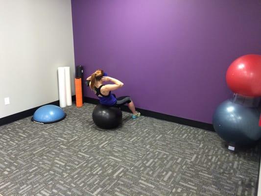 Abs and stretching area