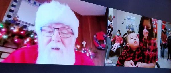 Zoom calls with Santa for our DMG CRS patients- Dec. 2022