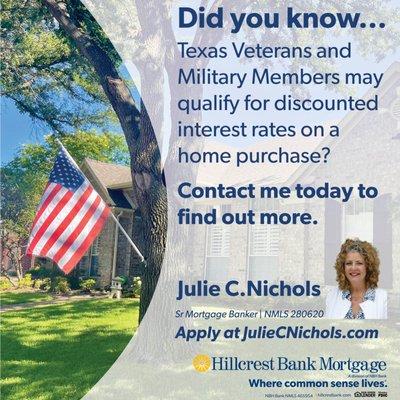 Mortgages for Veterans and Military in Texas