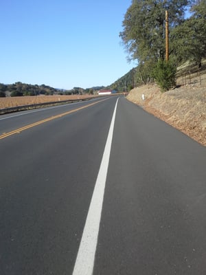 Beautiful road surface for biking