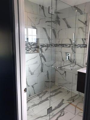 glass to glass shower door