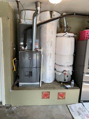 Furnace and Ac install, RUUD brand system.