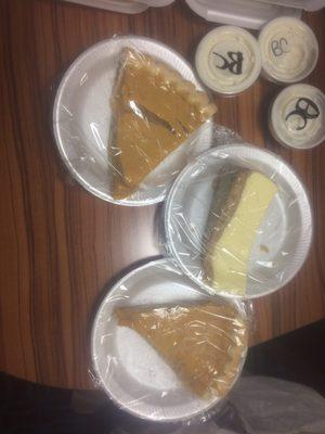 Home made Sweet Potato Pie and cheesecake