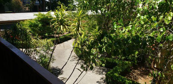 Continued walkway from front courtyard to Pool Areas