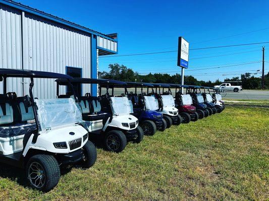 Evolution electric vehicle golf carts at Sterling Carts dealers in Austin Texas