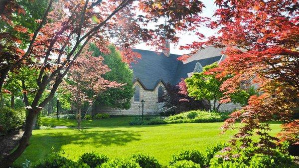 Grace Episcopal Church Hinsdale at Fall (West side of church)