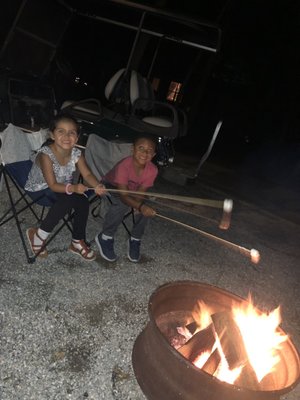 S'mores by the fire