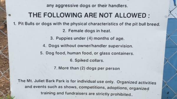 stupid pitt bull haters. Stupid rules.