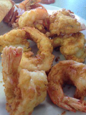 Excellent fried fresh shrimp