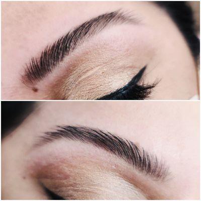 Brow wax and fill in