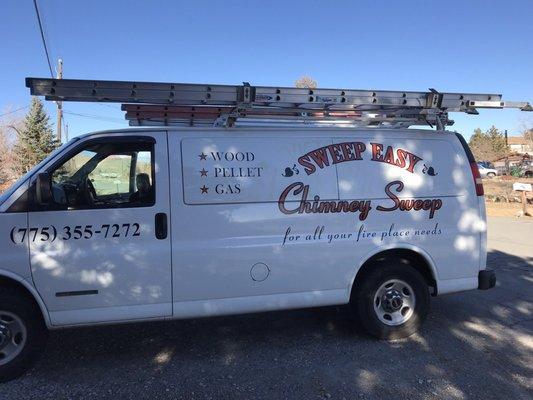 If you see this van in your neighborhood, we're cleaning or repairing your neighbors chimney/ fireplace.