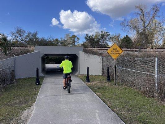 On the hike/bike trail