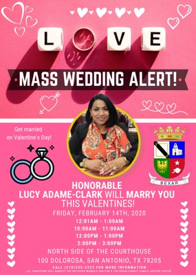 FREE Valentine's Day Mass Wedding