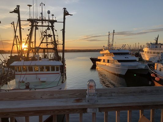 View from outdoor deck at Foggy's.